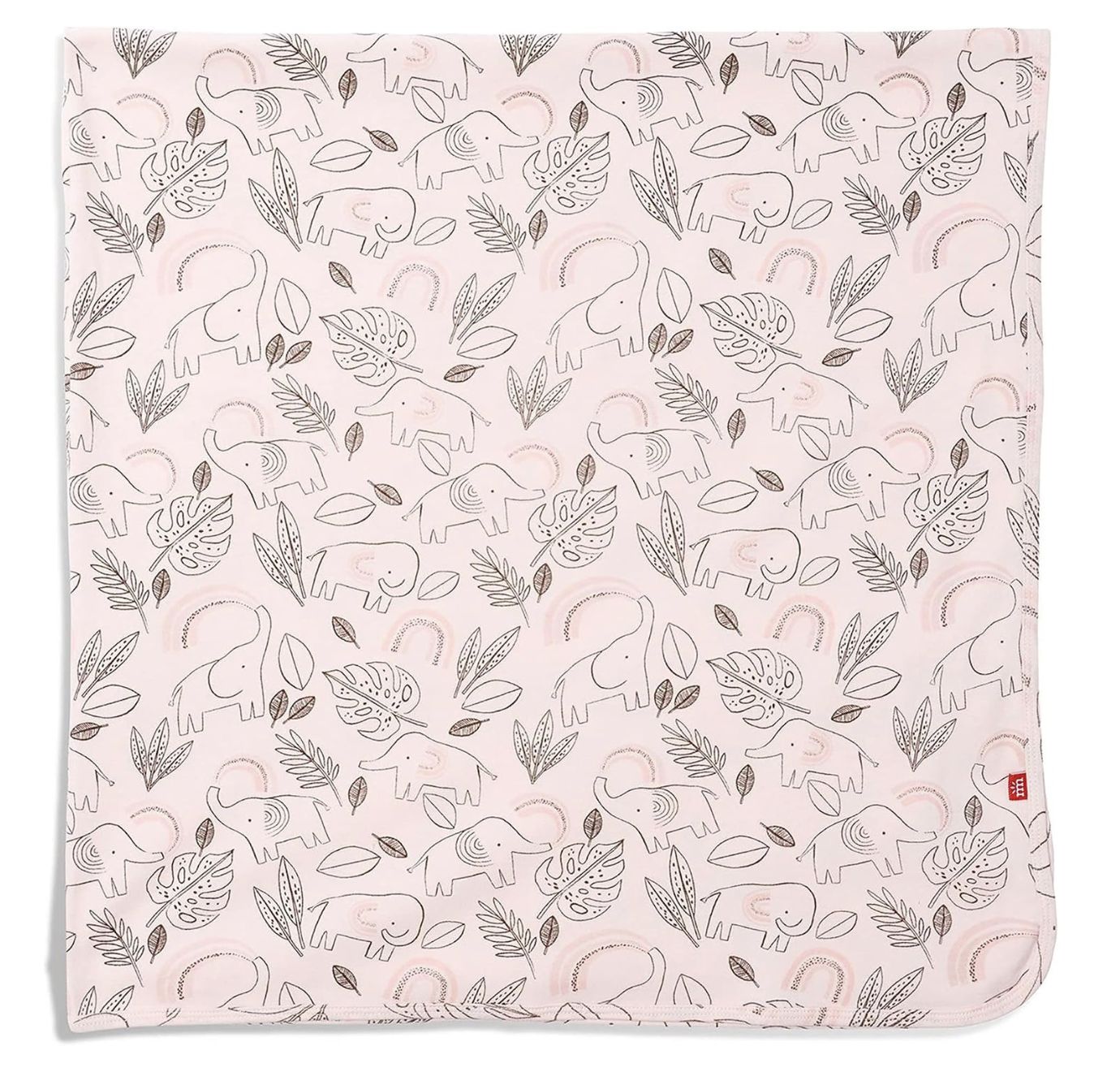 Ellie Go Lucky Pink Swaddle Blanket