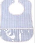 Clean Up Bib Gingham Mist