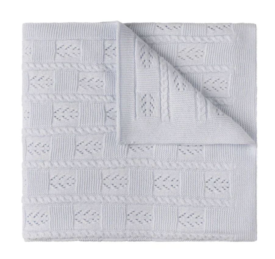 Feltman Brothers Pointelle Knit Blanket