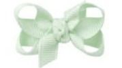 Infant 1.5 Powder Mint Bow