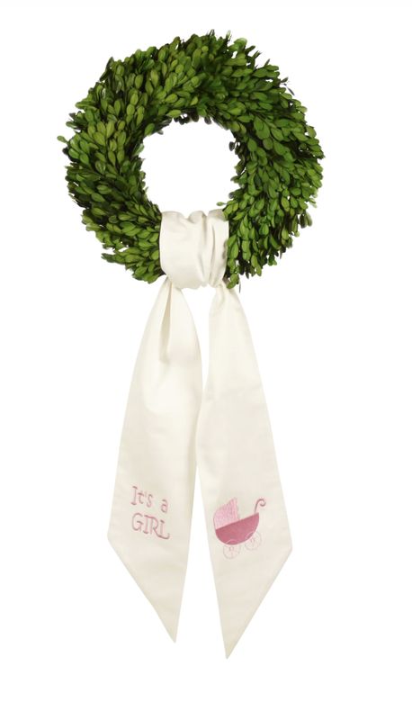 Wreath Sash It's A Girl