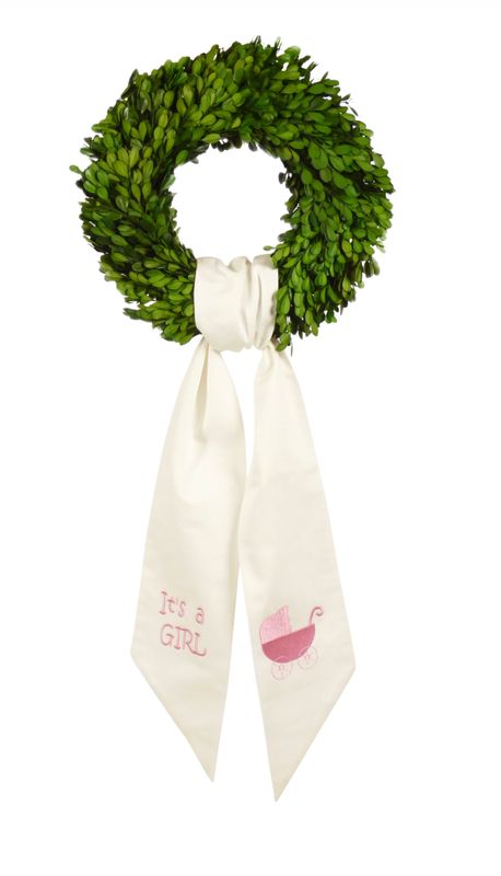 Wreath Sash It's A Girl