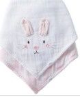 PK/Bunny Gingham Bib Set