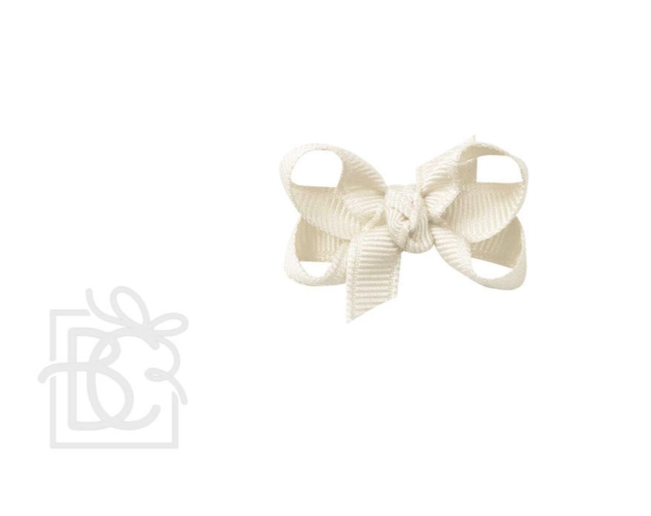 1.5" Infant Bow, Colors: Antique White