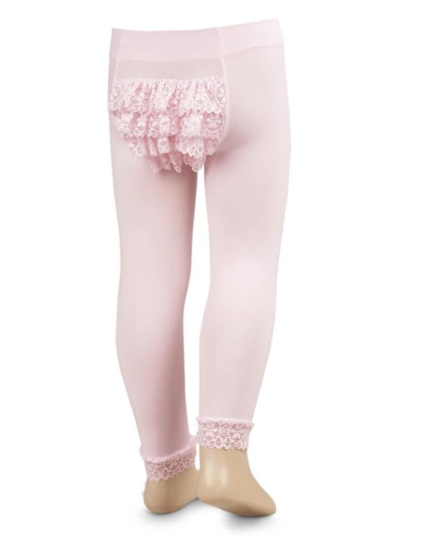 Jefferies Socks Microfiber Rhumba Lace Footless Tights