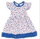 Call of the Sea Printed Flutters Dress Set LB