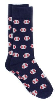 Baseball Socks, Colors: navy, Size: 2-3