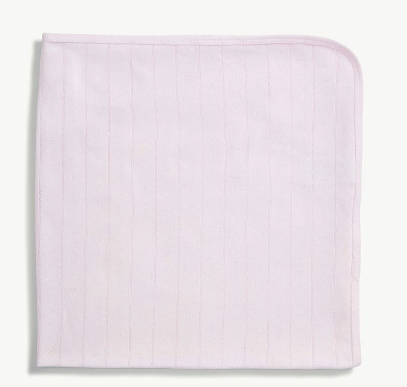 Pointelle Pink Blanket