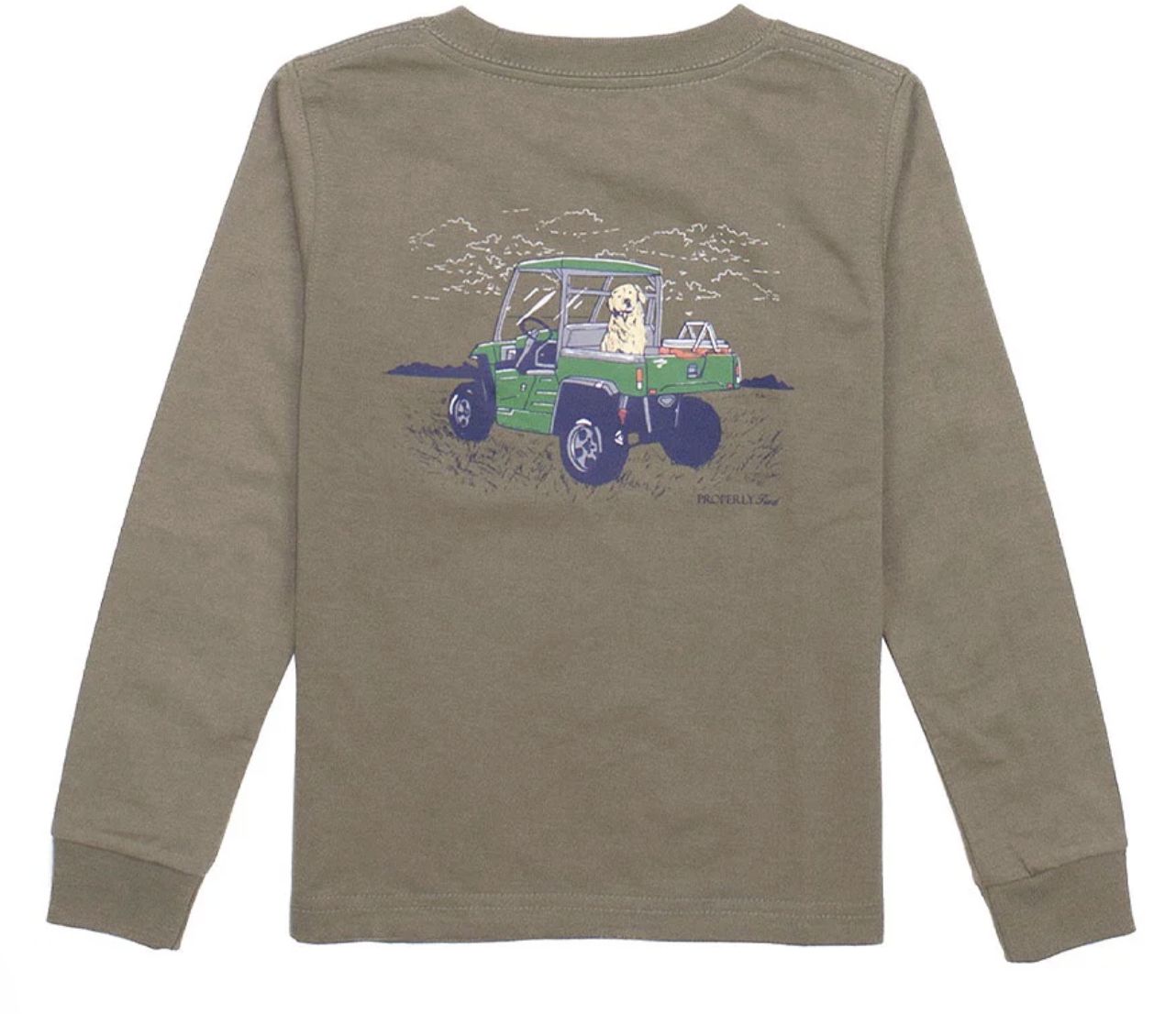 Side By Side LS Tan T-Shirt