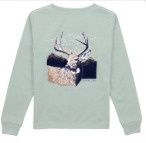 Boys Buck LS Sage T-Shirt