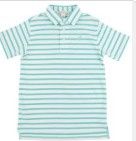 Prrim/Proper Polo Turks Teal Stripe/Edisto Egg Blue