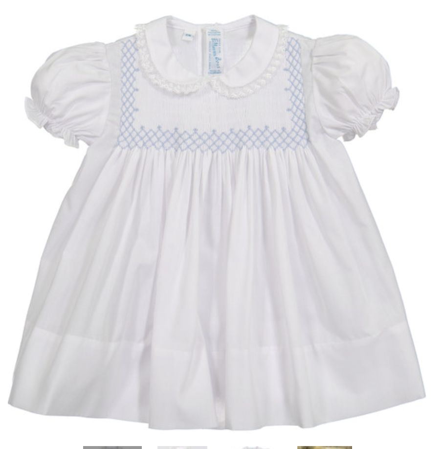 Vintage Smocked Bodice Dress