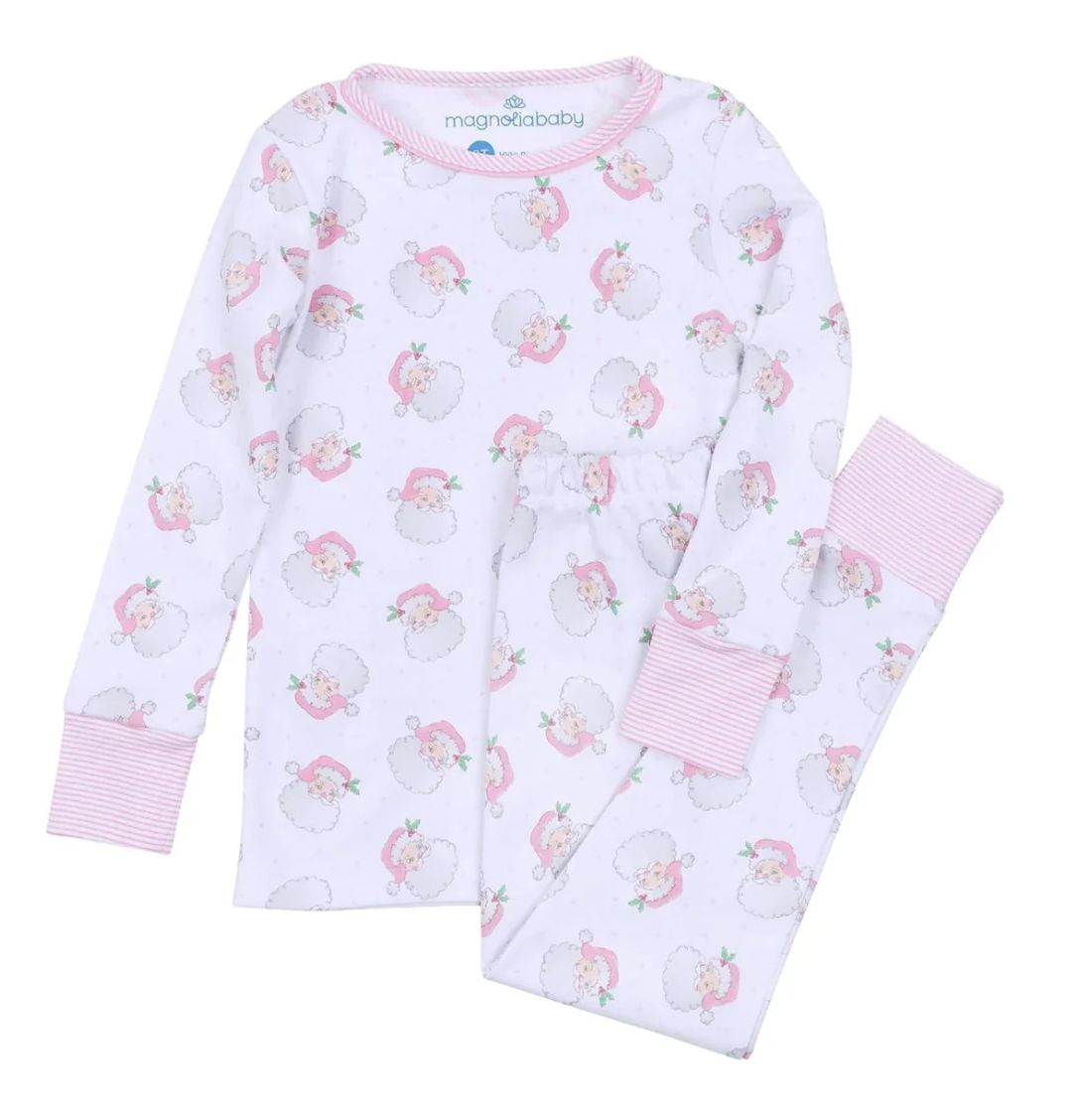 Santa Baby Long Pajamas/Pink