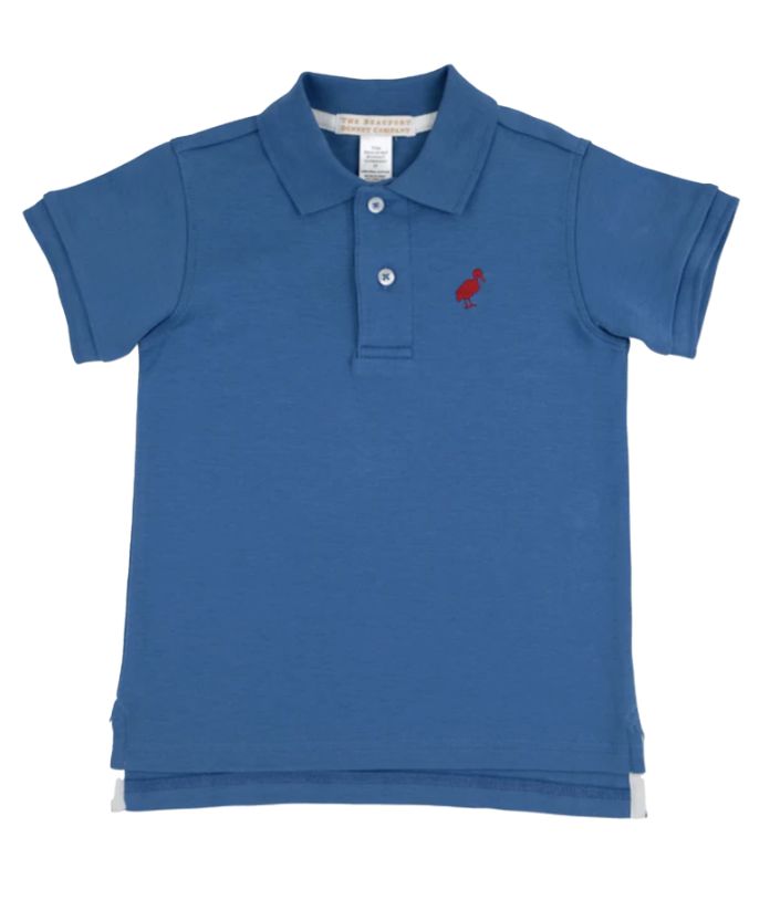 Richmond Red/Wood Boat Blue Polo