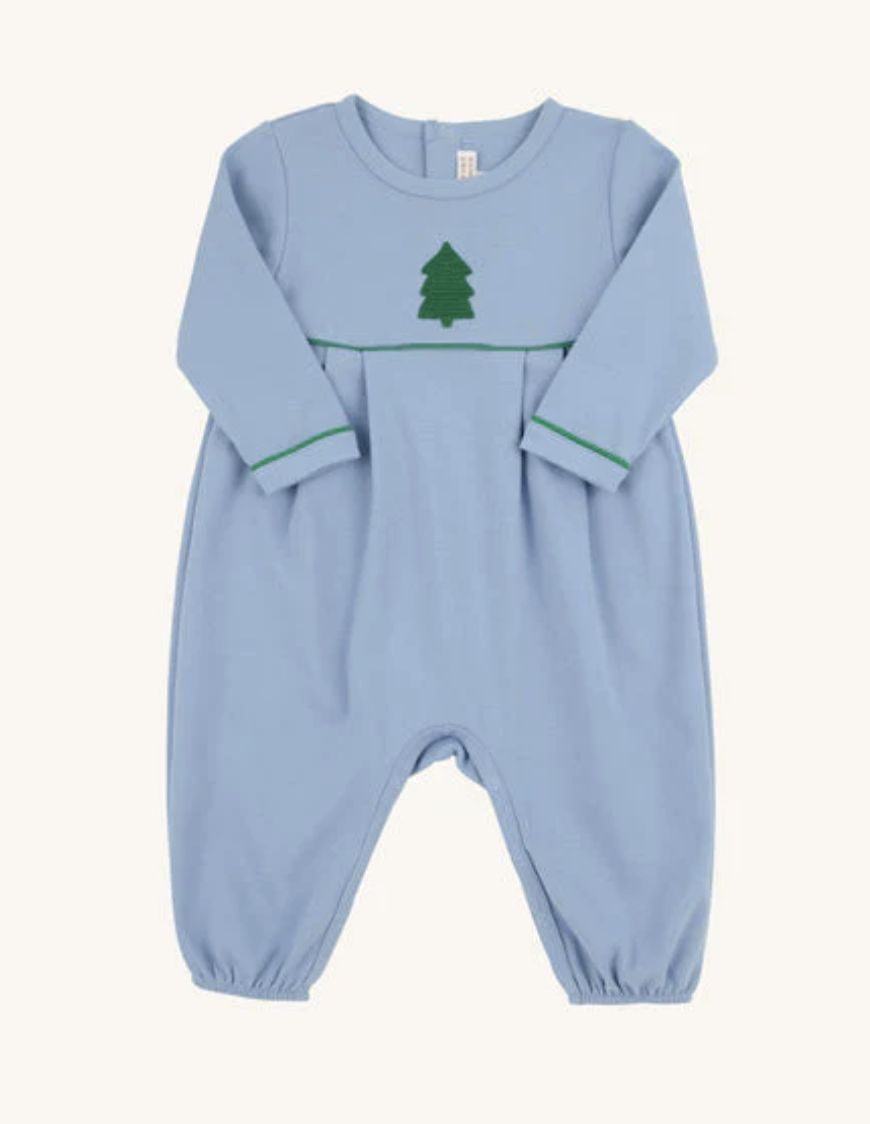 Long Sleeve Bradford Romper/Barrington Blue/Kiawah