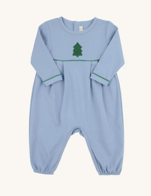 Long Sleeve Bradford Romper/Barrington Blue/Kiawah