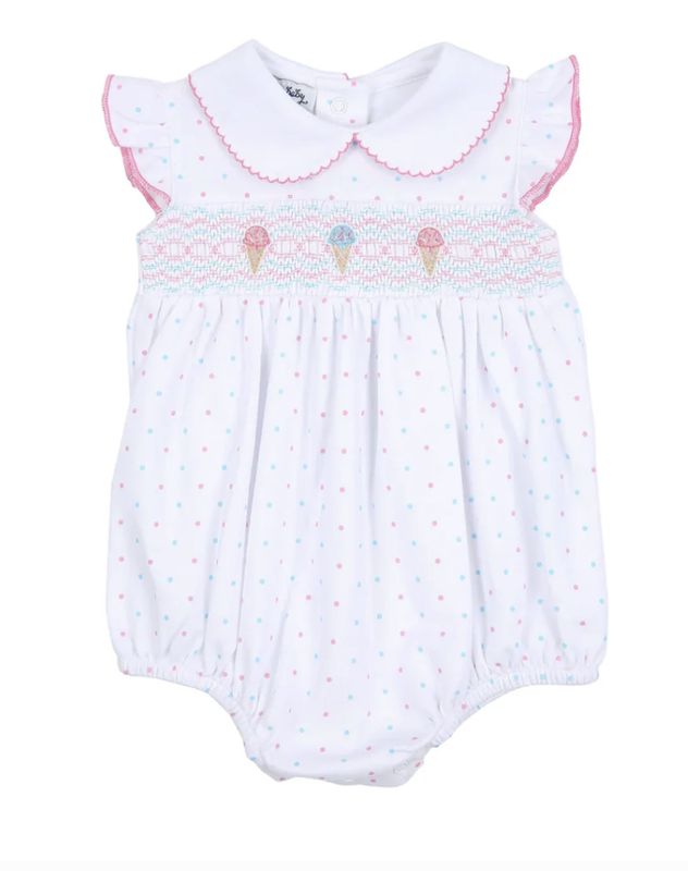 Ice Cream Classics Smocked Collared Flutters Bubble