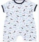 Whale Watching Print Fabric Romper