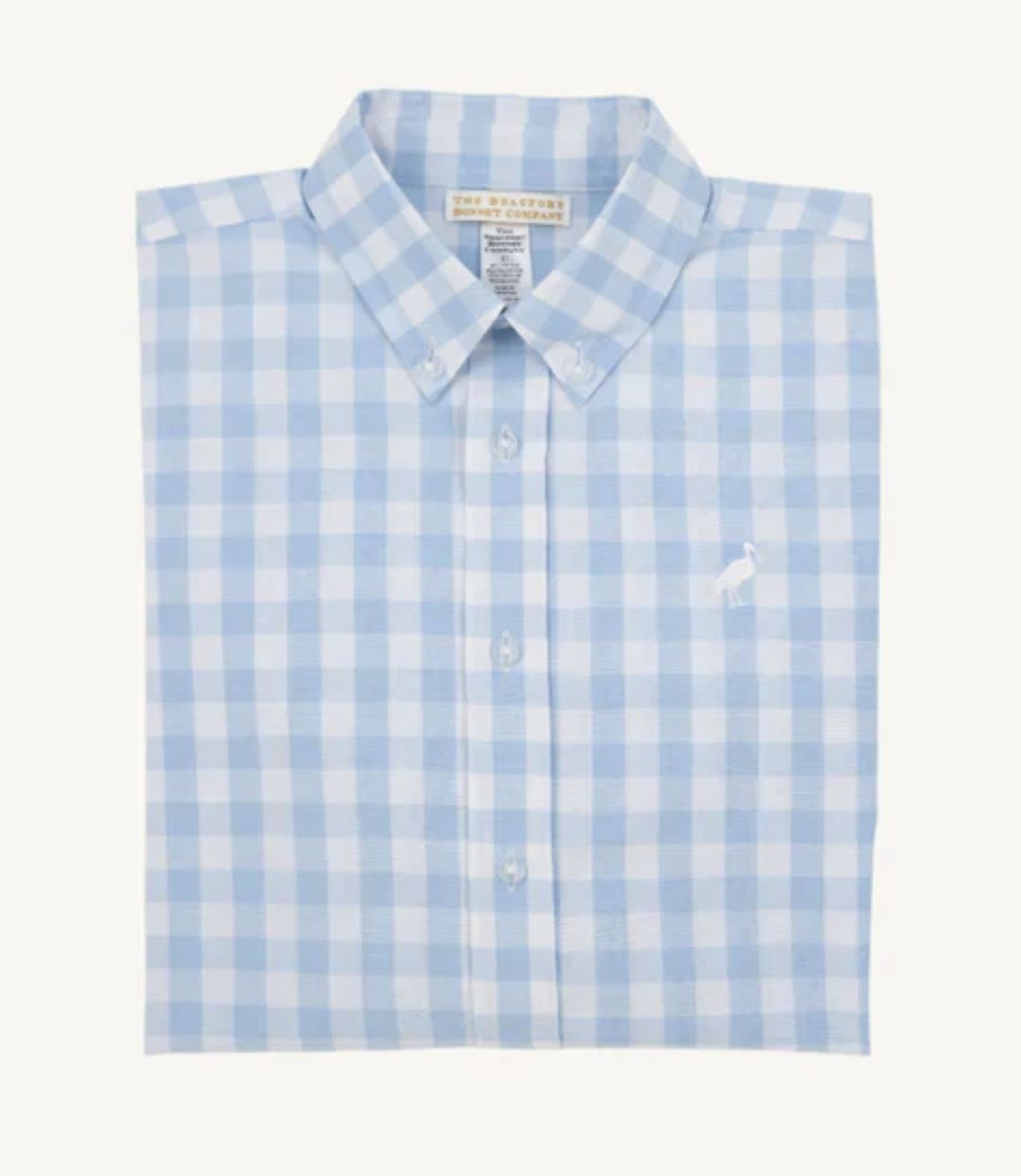 Dean's List Beale Street Blue Gingham with Worth Avenue White Stork