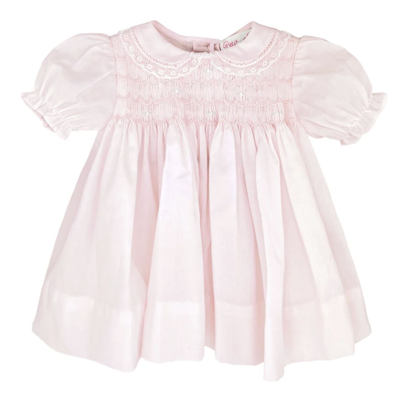Fully Smocked Dress with Lace