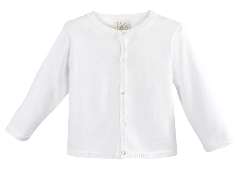 Ladder Edge Basic Cardigan Sweater