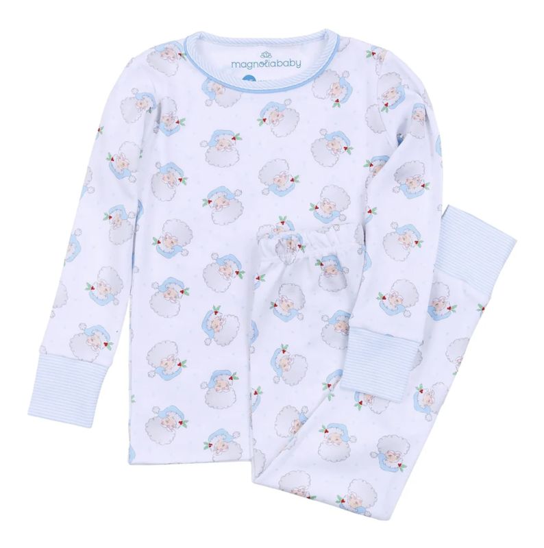 Santa Baby Long Pajamas | Blue