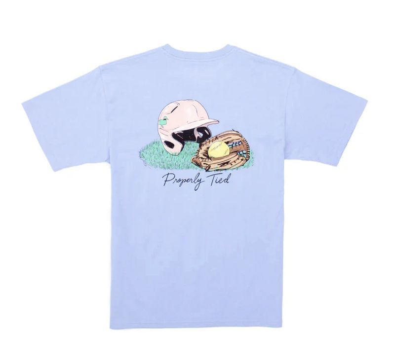 Softball/Light Blue SS Tee-Shirt