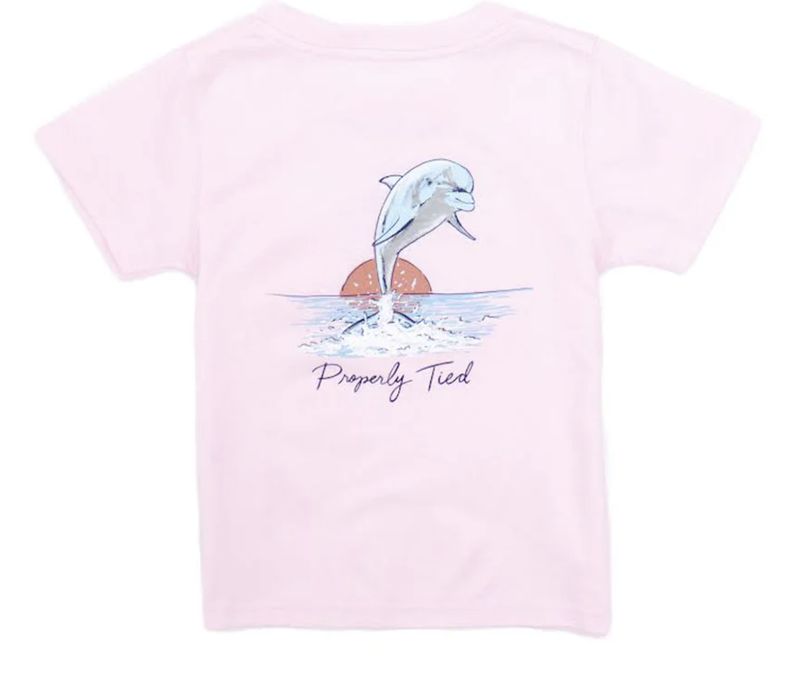 Dolphin/Rose SS Tee-Shirt