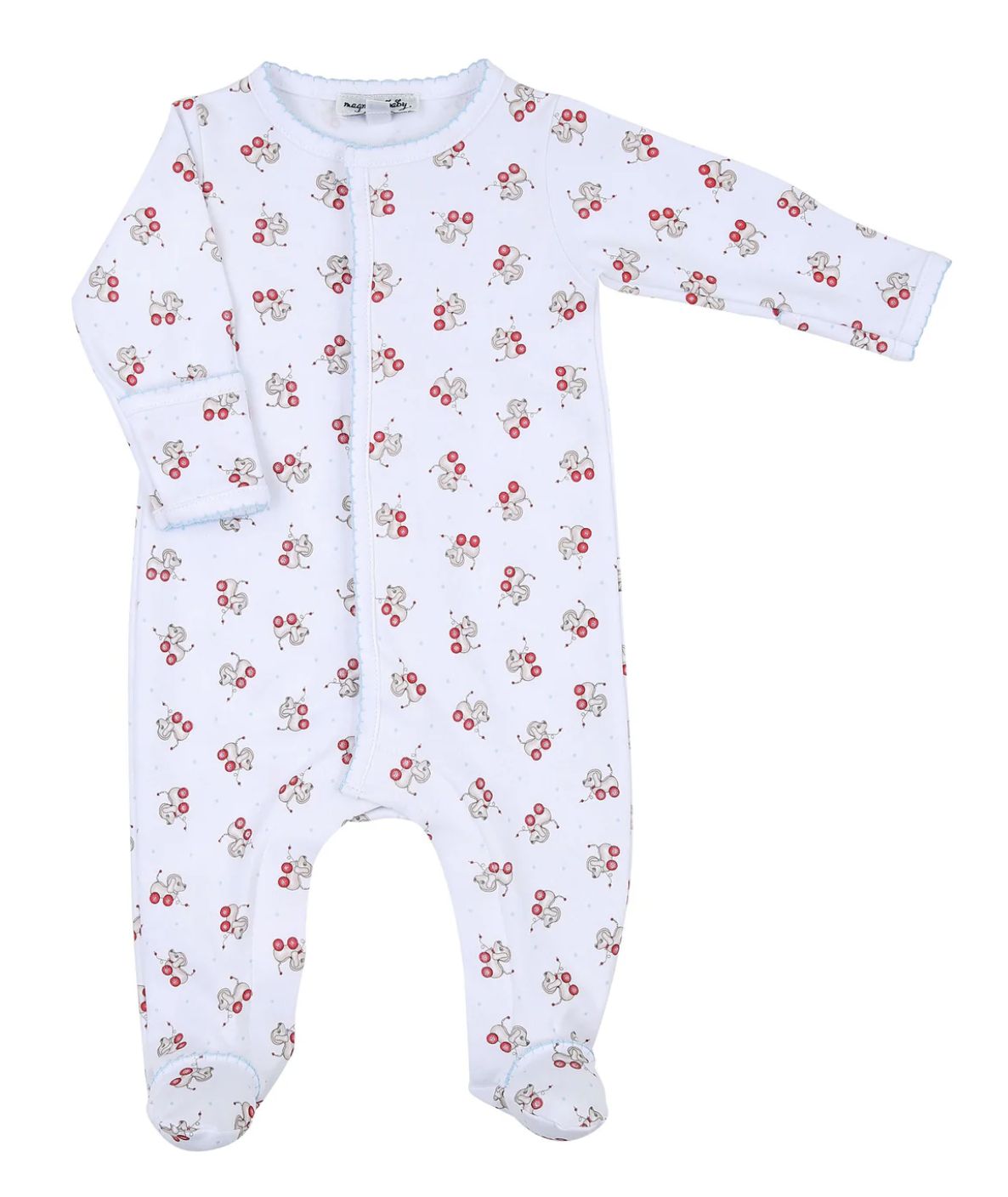 Vintage Pull Toy Printed Footie