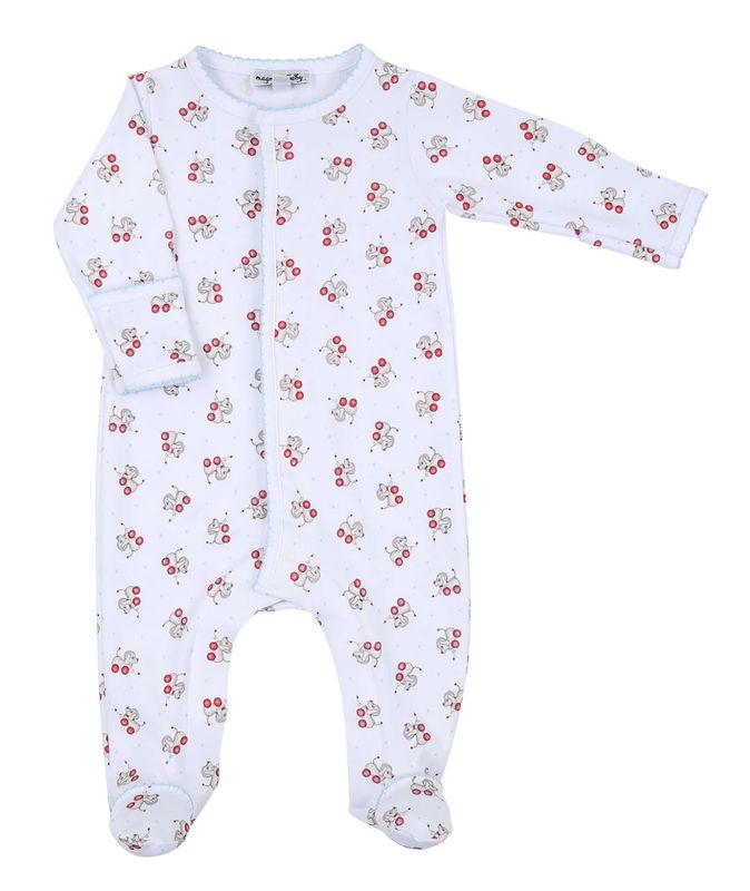 Vintage Pull Toy Printed Footie