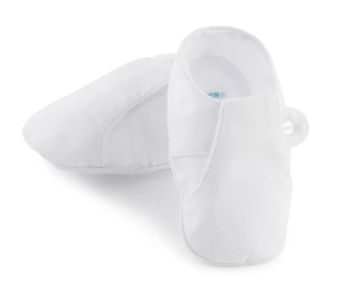 White T-Strap Booties