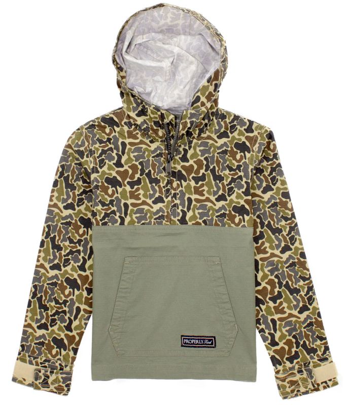 Boys Ridge Anorak Vintage Camo