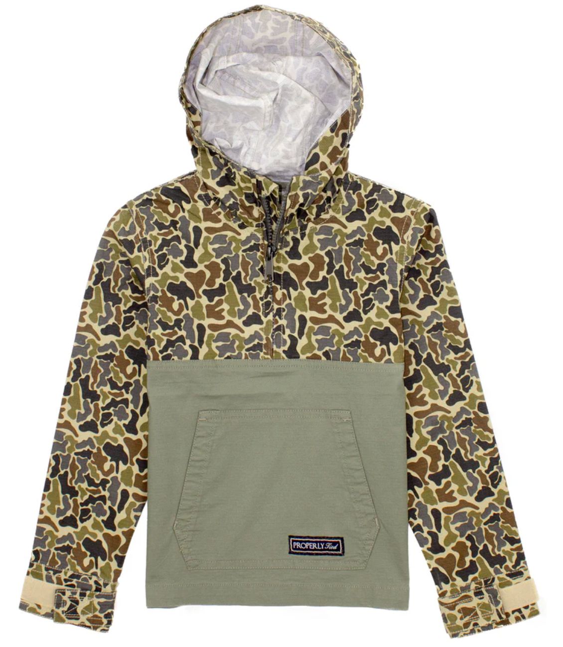 Boys Ridge Anorak Vintage Camo, Colors: camo, Size: 2t