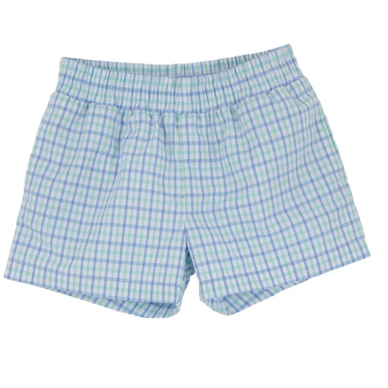 Sheffield Shorts | Sunrise Blvd Blue &amp; Turks Teal Chandler Check