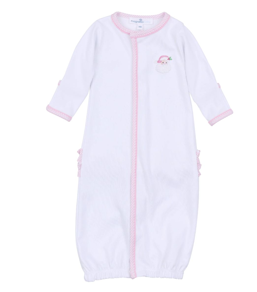 Santa Baby Printed Ruffle Converter/Pink