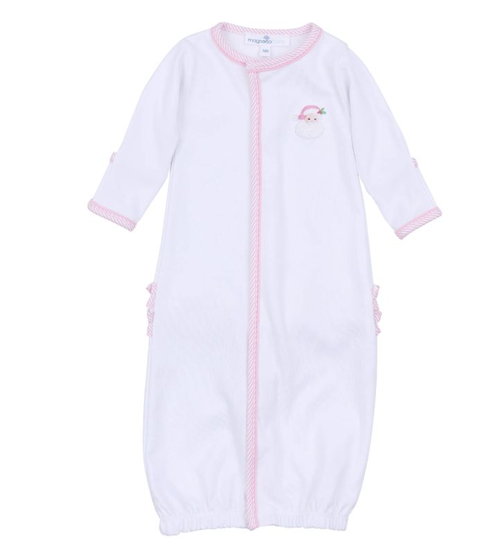 Santa Baby Printed Ruffle Converter/Pink