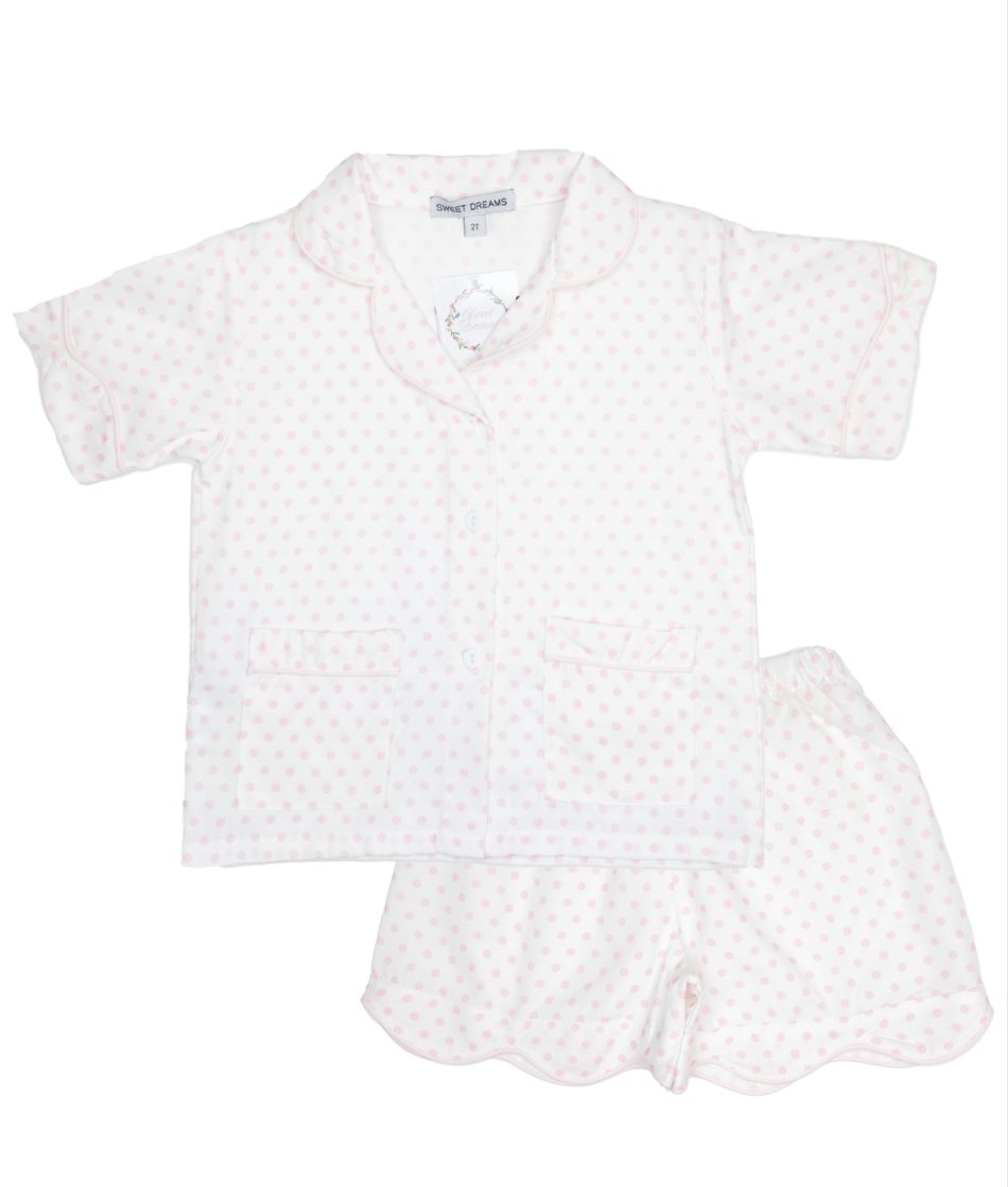 Pink Polka Dot PJ Set