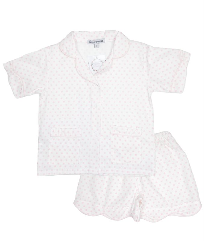 Pink Polka Dot PJ Set