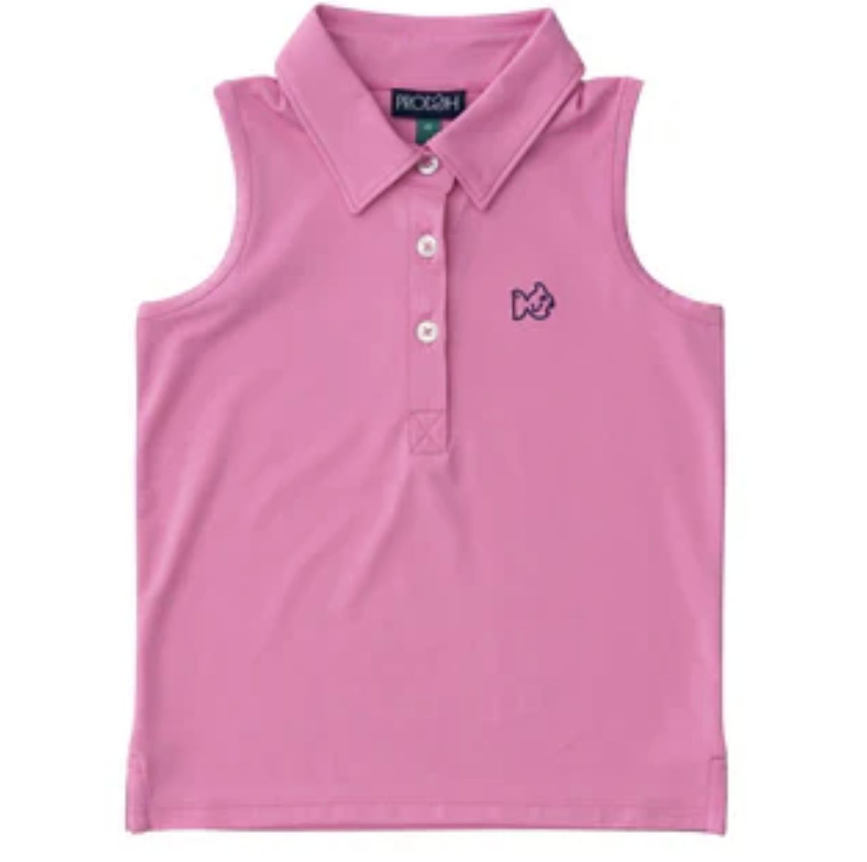 Fushia Pink Sleeveless Performance Polo