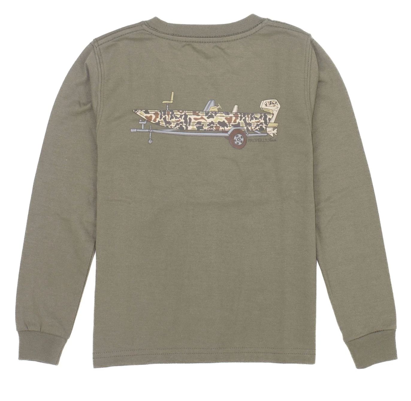 Camo Boat LS Tan, Colors: tan, Size: 2t