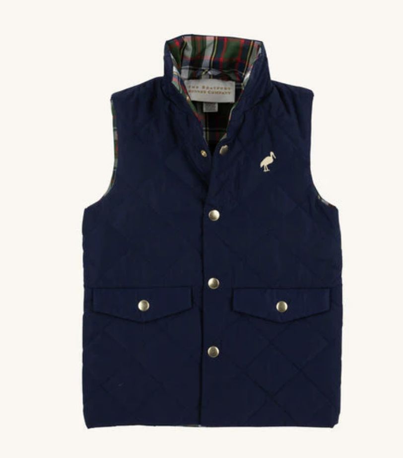 Vest/Nantucket Navy with Grant Park Plaid