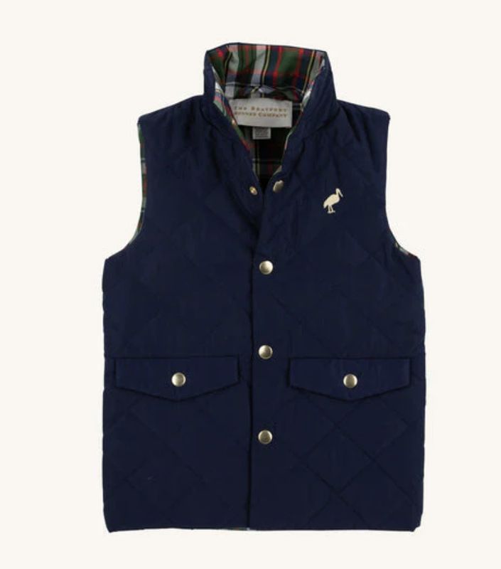 Vest/Nantucket Navy with Grant Park Plaid