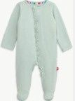 Magnetic Me Sea Foam Ruffle Modal Footie