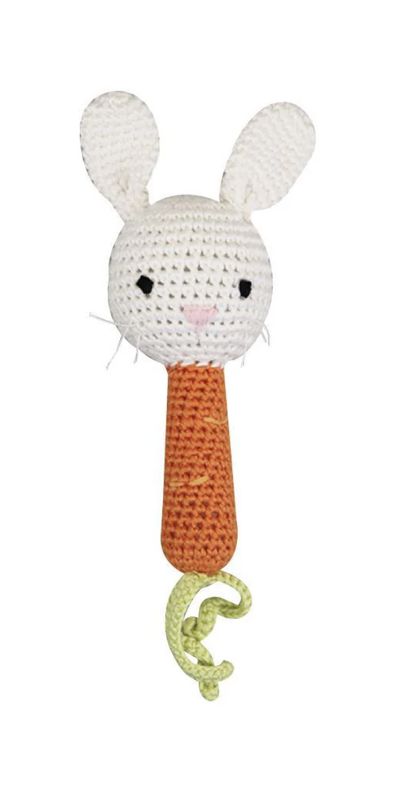 Bunny Crochet Stick Rattle