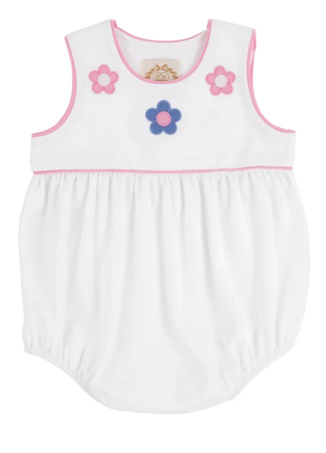 Worth Ave. White Brooksy Applique Bubble