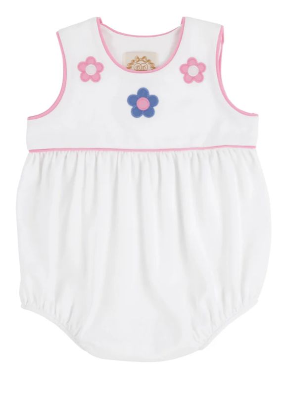 Worth Ave. White Brooksy Applique Bubble