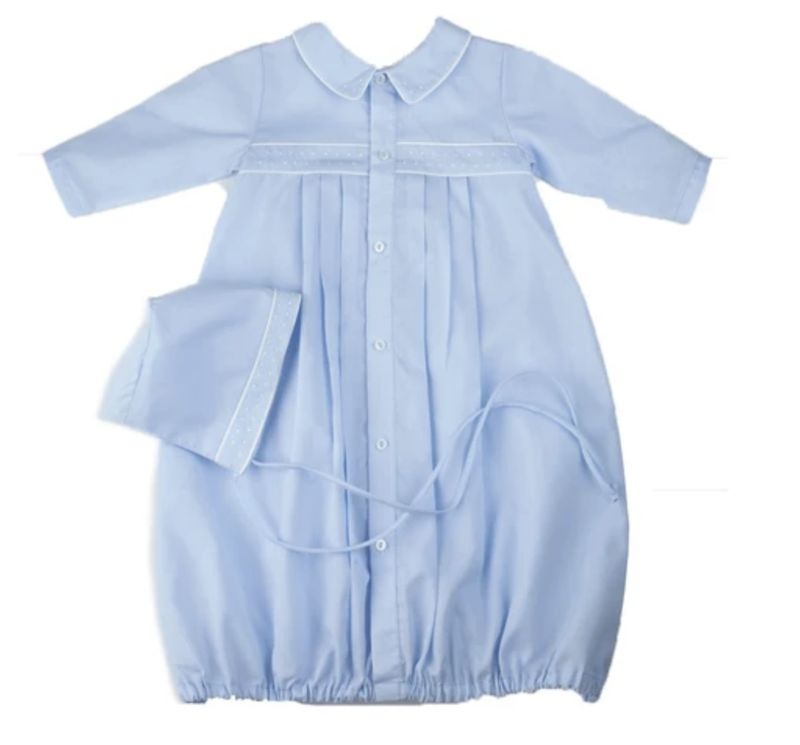 Boy's Dot Take Me Home Gown w/Hat