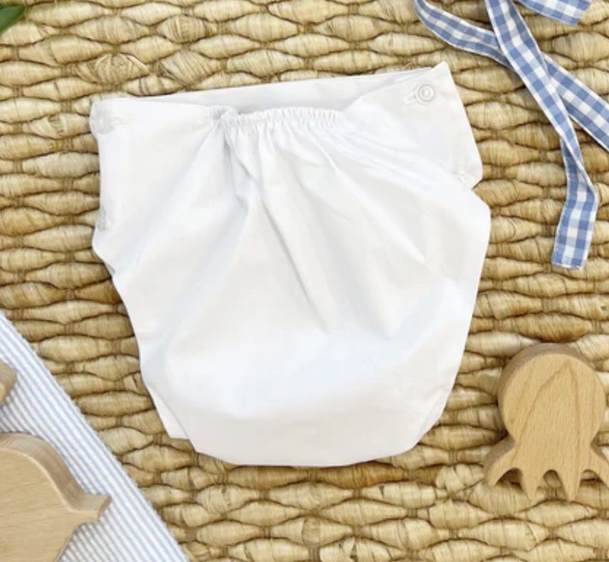 Dalton Diaper Cover Worth Avenue White
