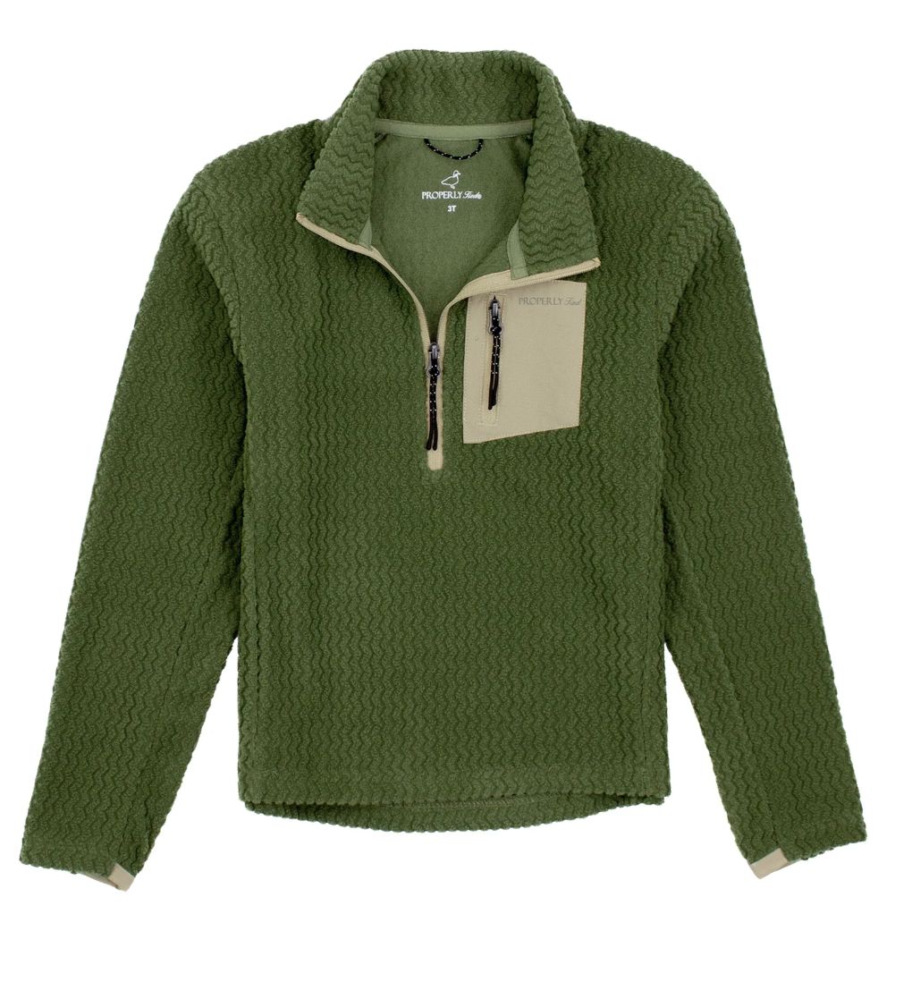 Boys Yukon Pullover Olive
