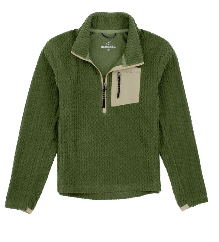 Boys Yukon Pullover Olive